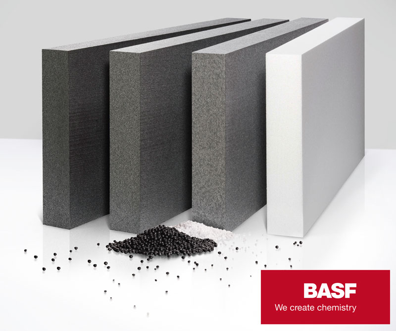 For conventional EPS insulating applications, BASF’s range includes the Styropor® F 15 E product types. Optimized cycle times and lower block moulding times are achieved with the Styropor® F 95 E series. Peripor® rounds out BASF’s offering for the construction segment